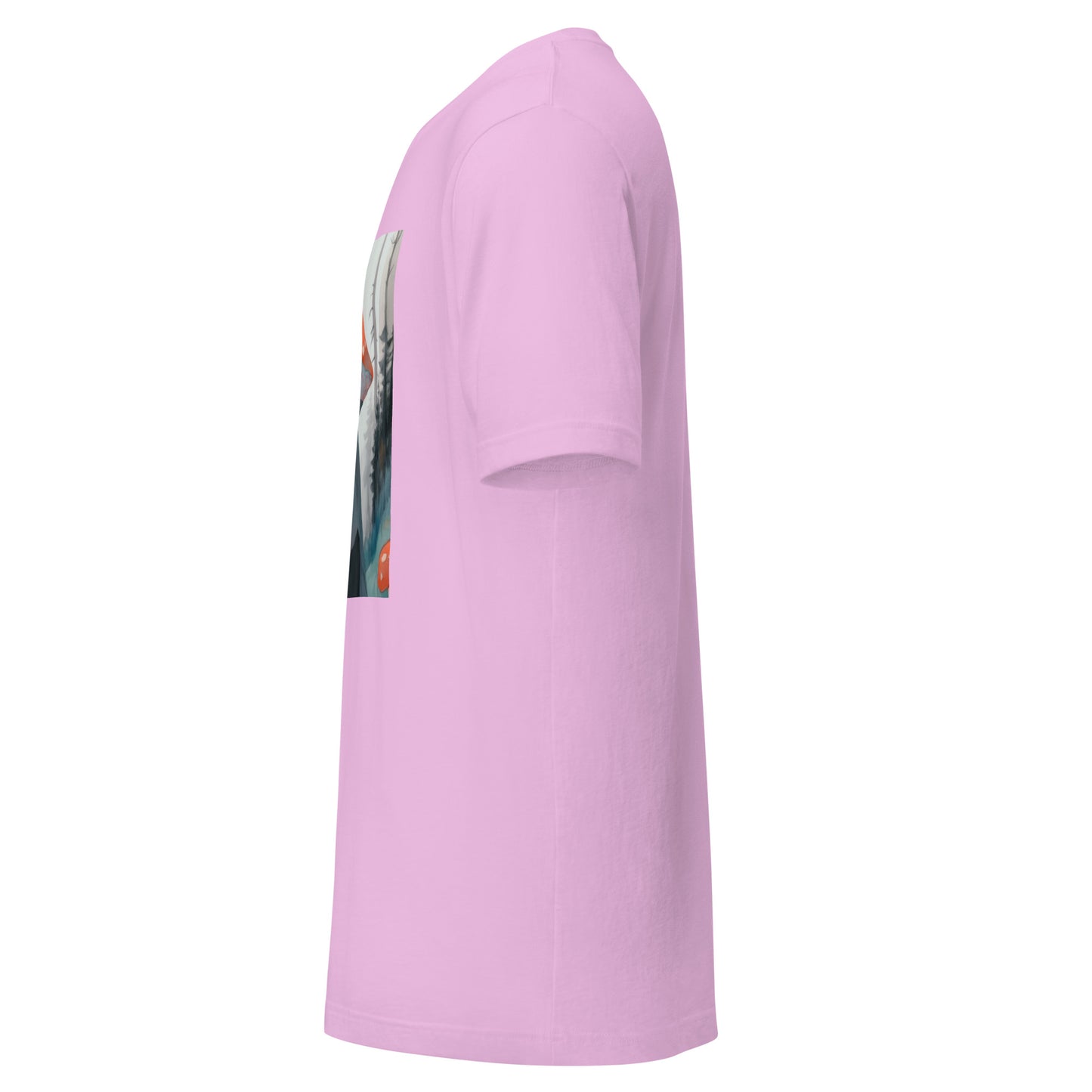 Shroom Misty Sky Trenchcoat Hat Lady Unisex Tee