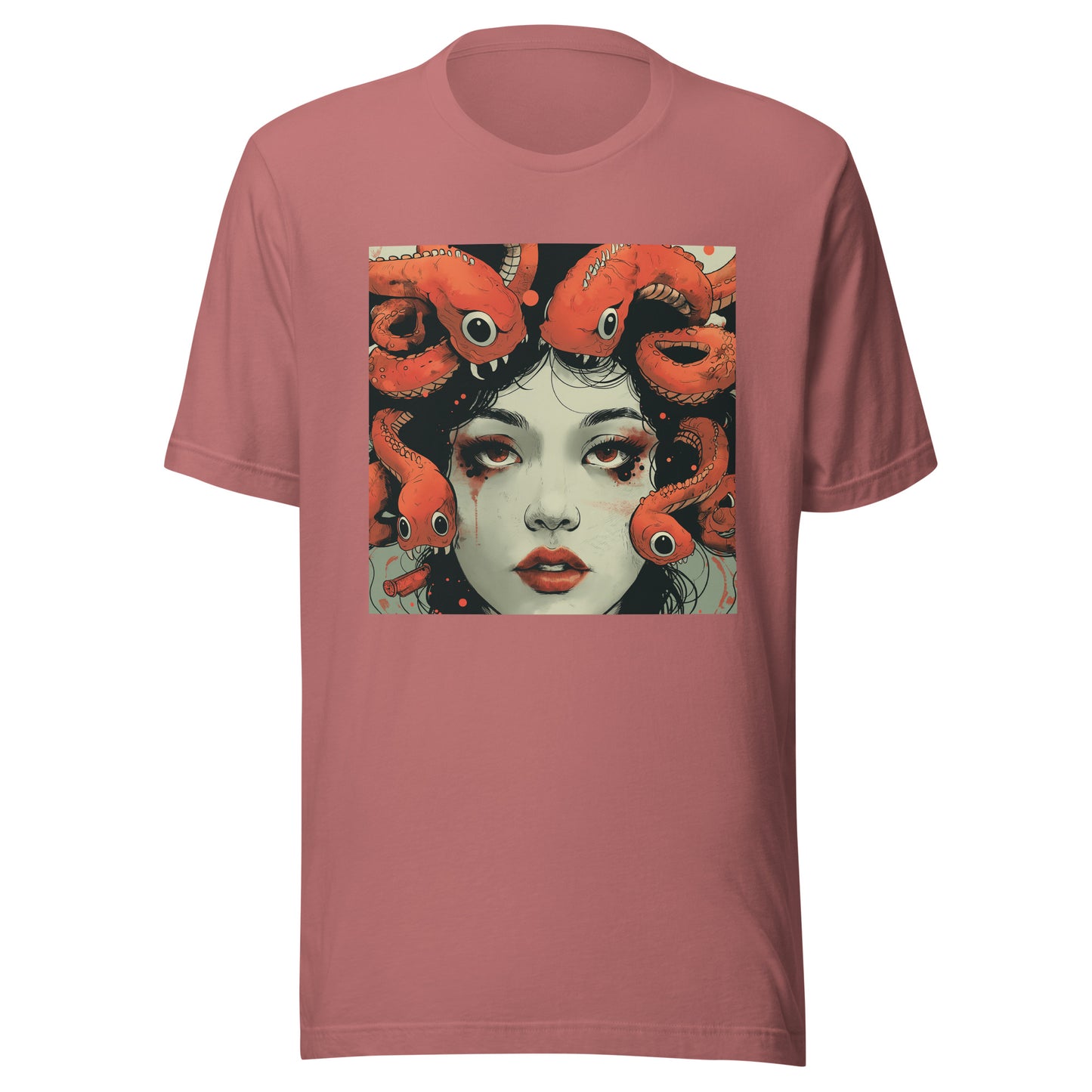 Fish Woman Ink Anime Face Unisex Tee