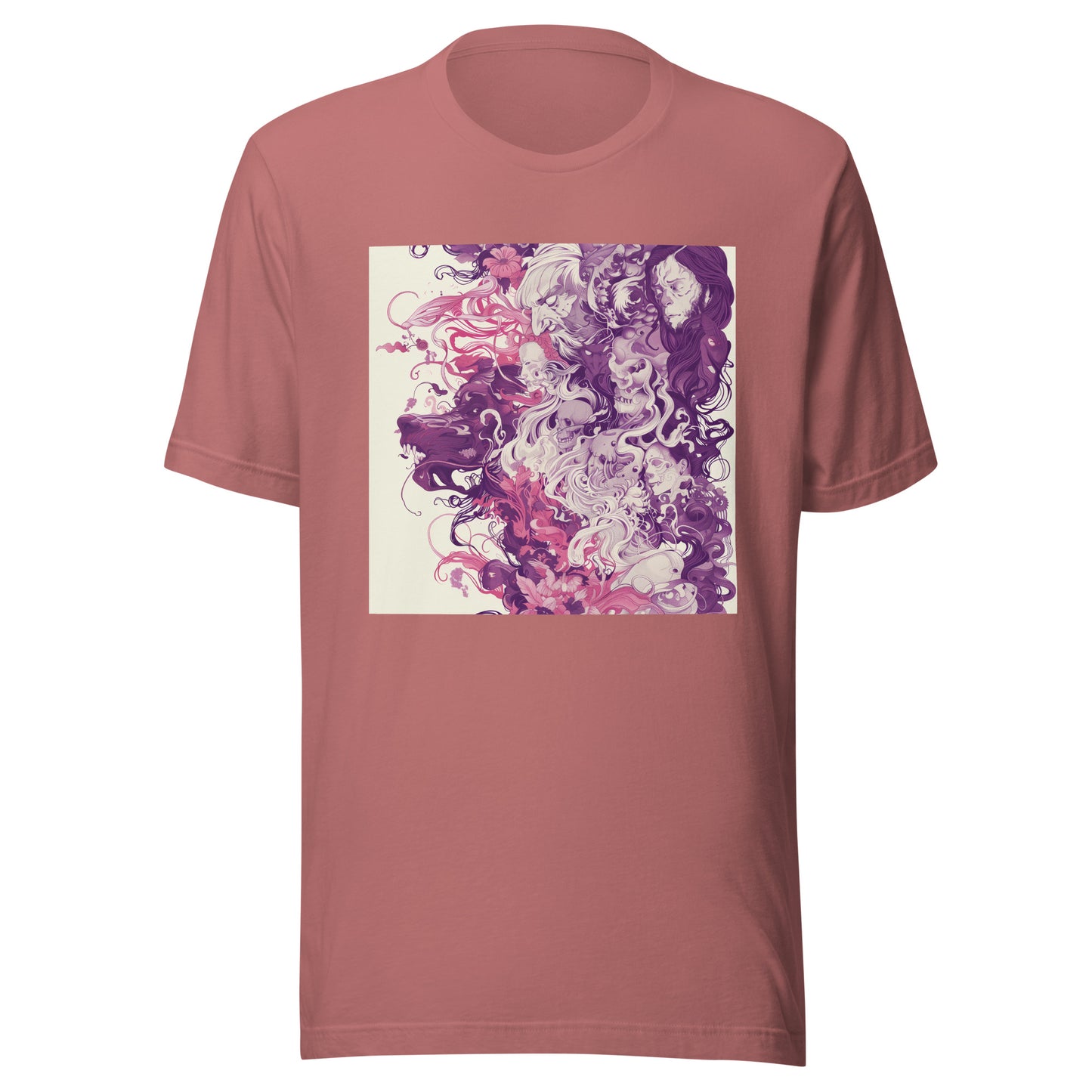 Purple Pink Swirl Scene Unisex Tee