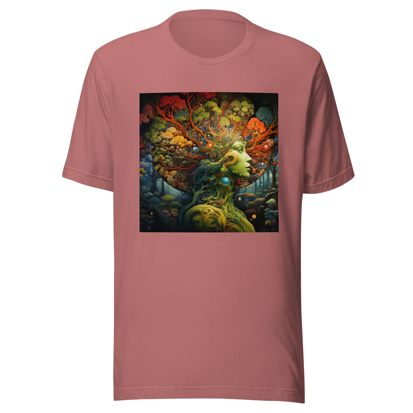 Forest Woodland Fractal Goddess Unisex Tee