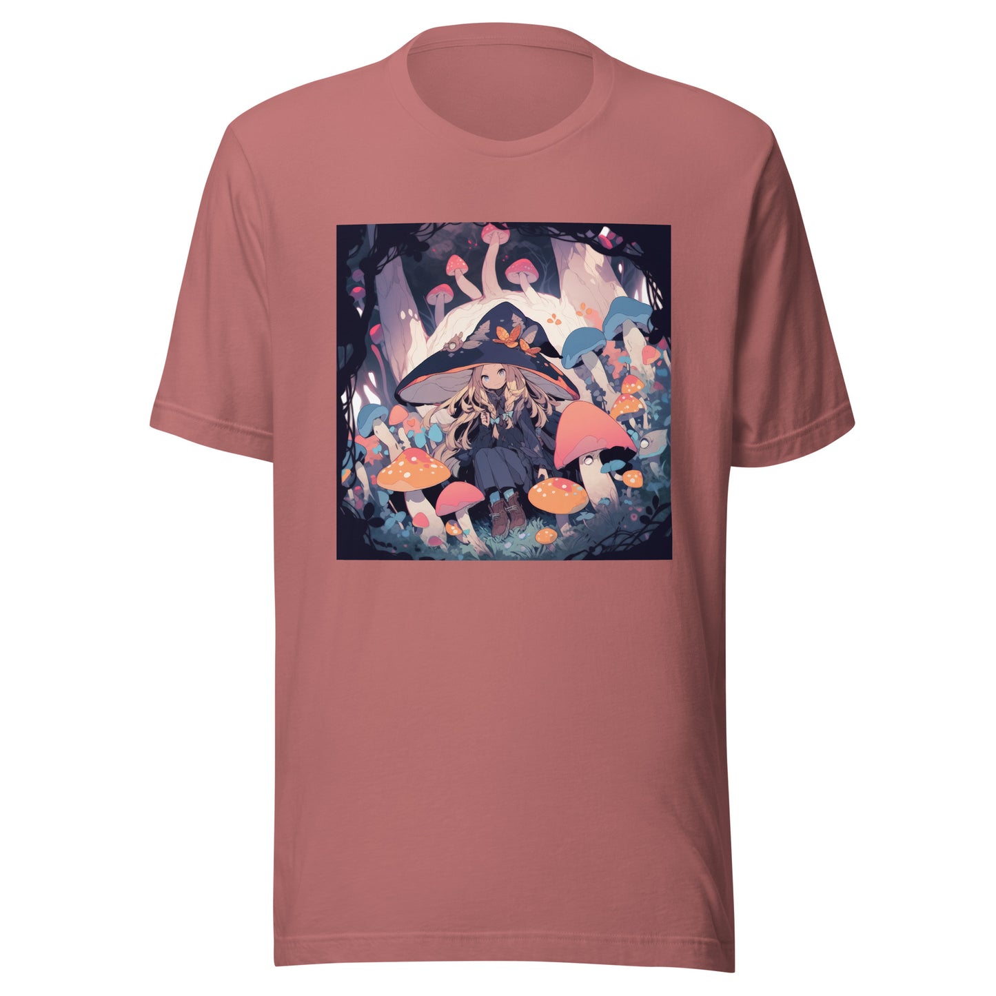 Oversized hat anime Shroom Forest Woodland Unisex Tee
