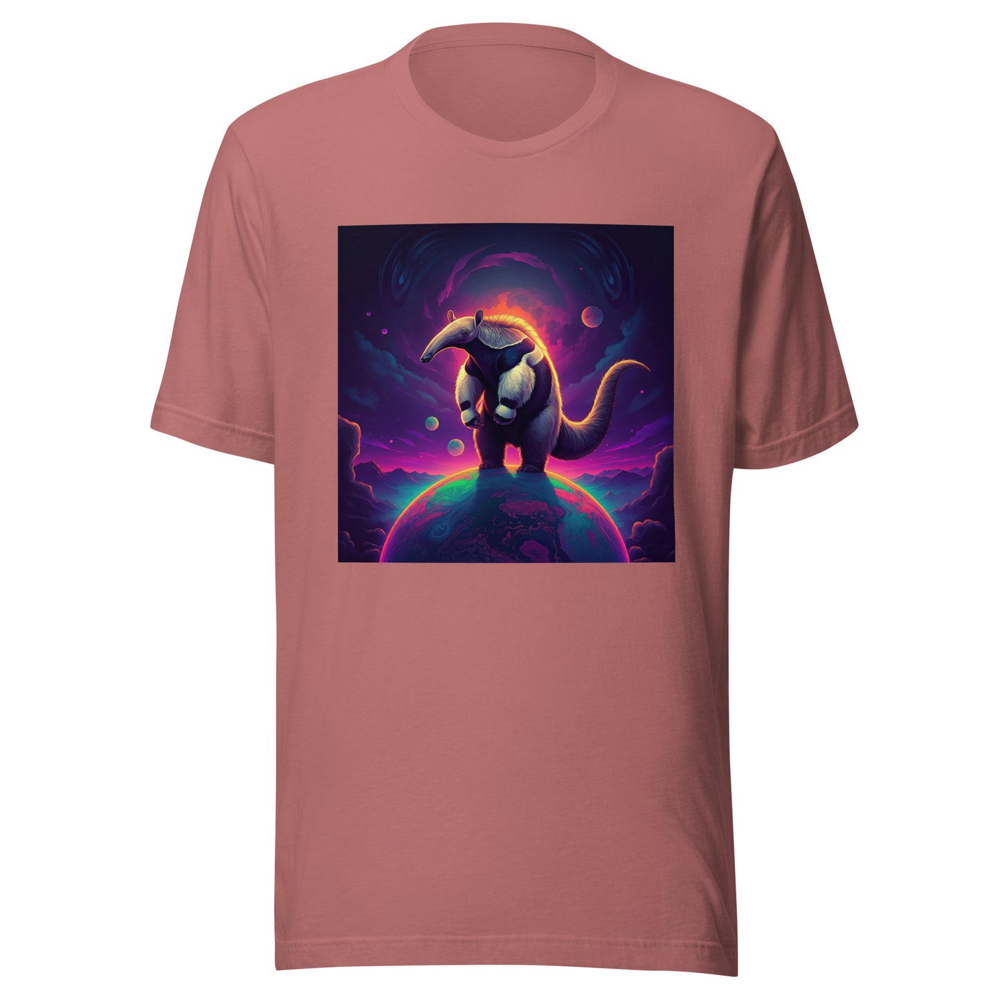 Galactic Space Anteater UV Festival Glow Unisex Tee