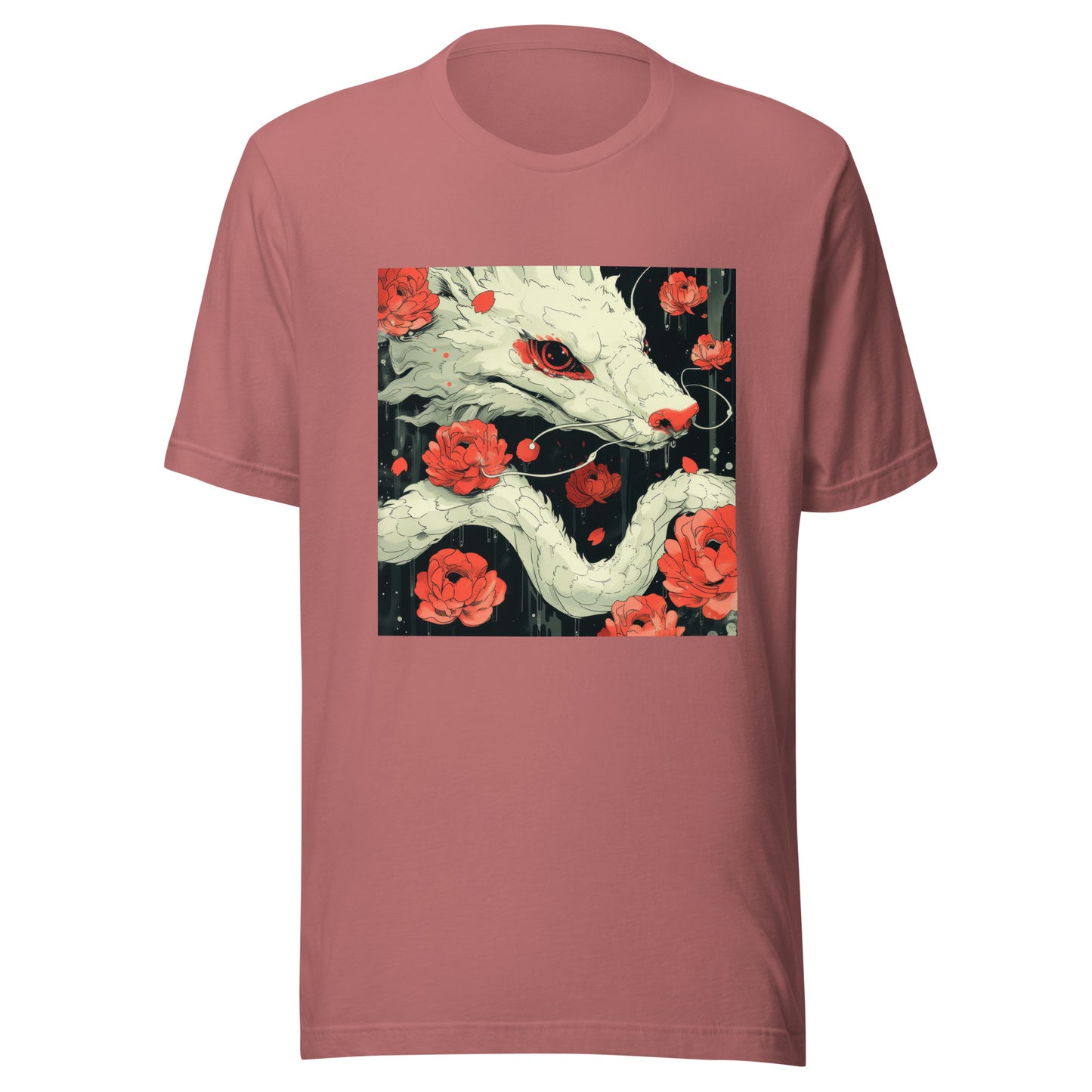 Floral Wolf Japan Unisex Tee