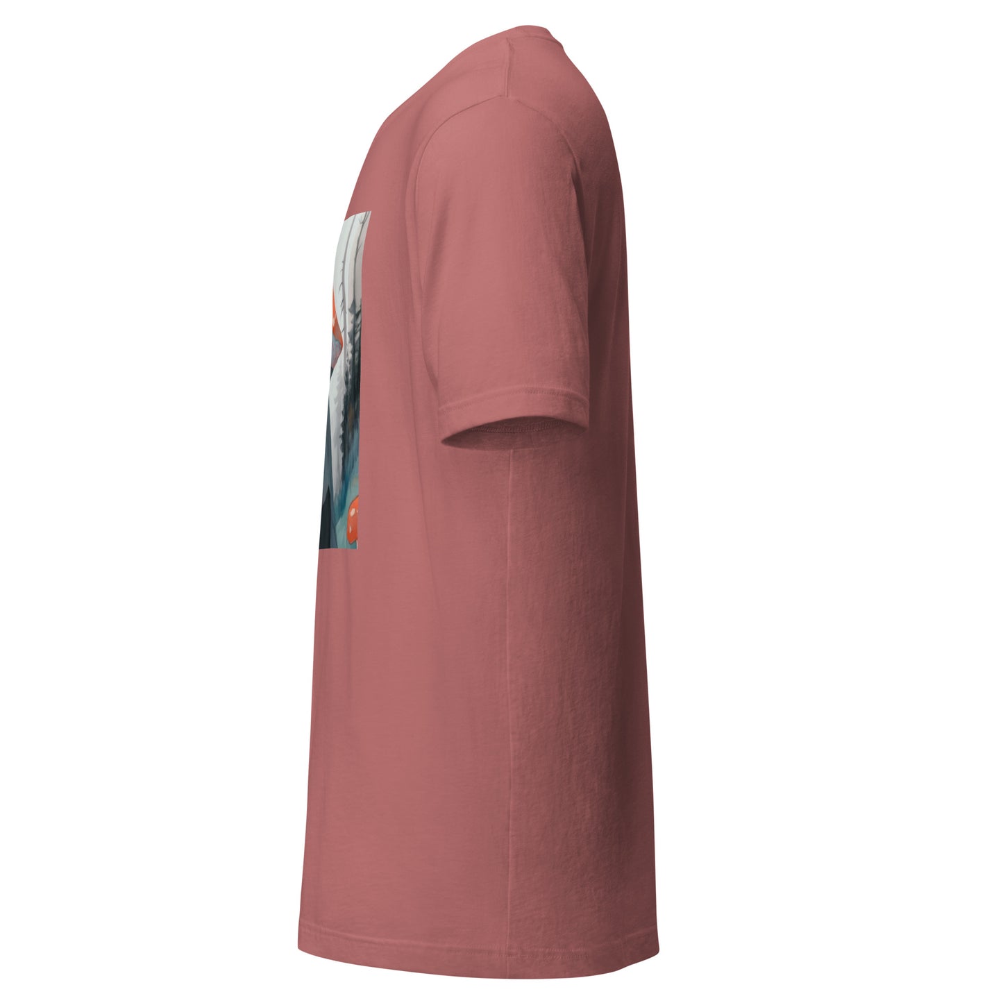 Shroom Misty Sky Trenchcoat Hat Lady Unisex Tee