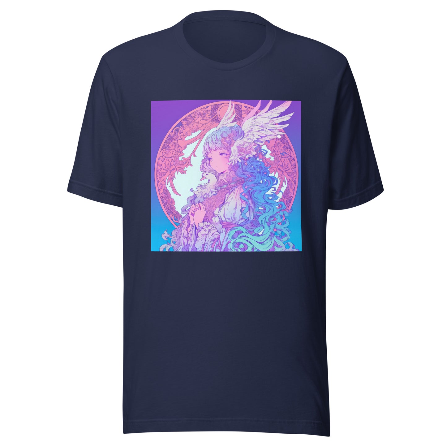 Avant Pastel Pink Blue Goose Goddess anime Unisex Tee