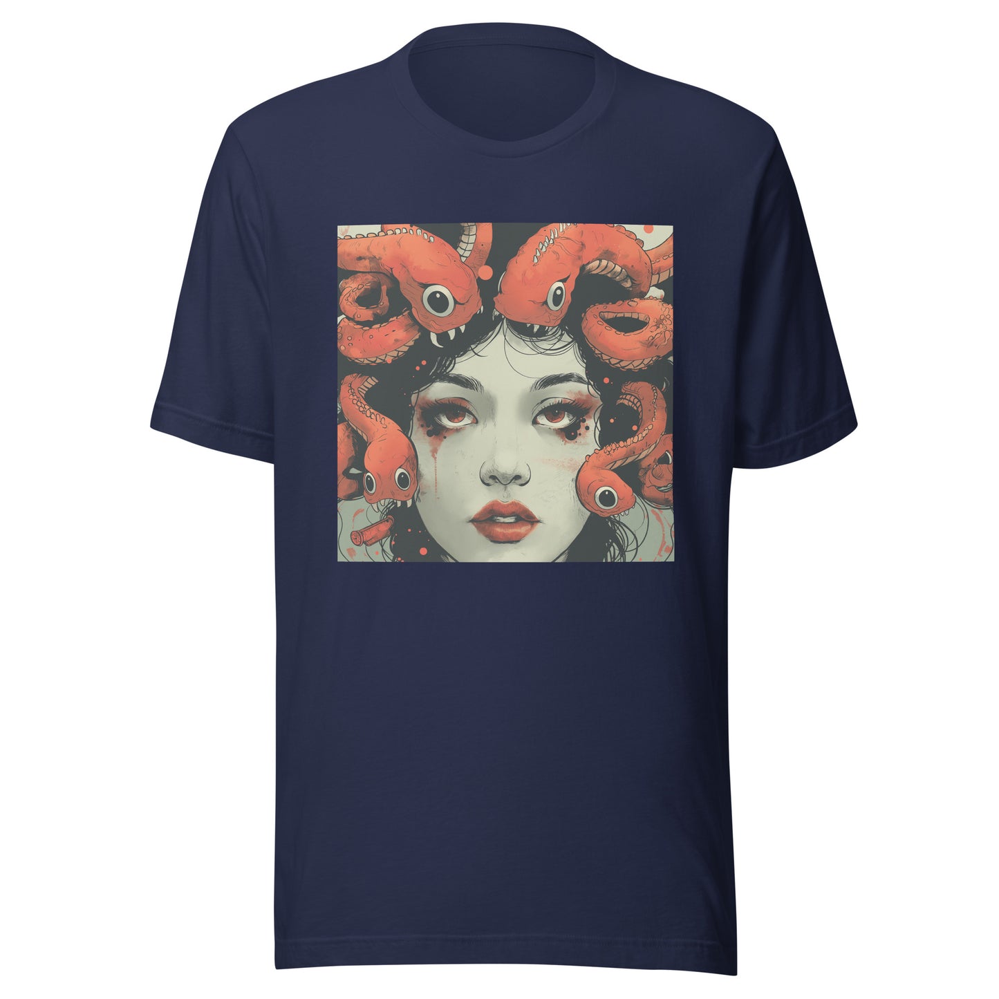 Fish Woman Ink Anime Face Unisex Tee