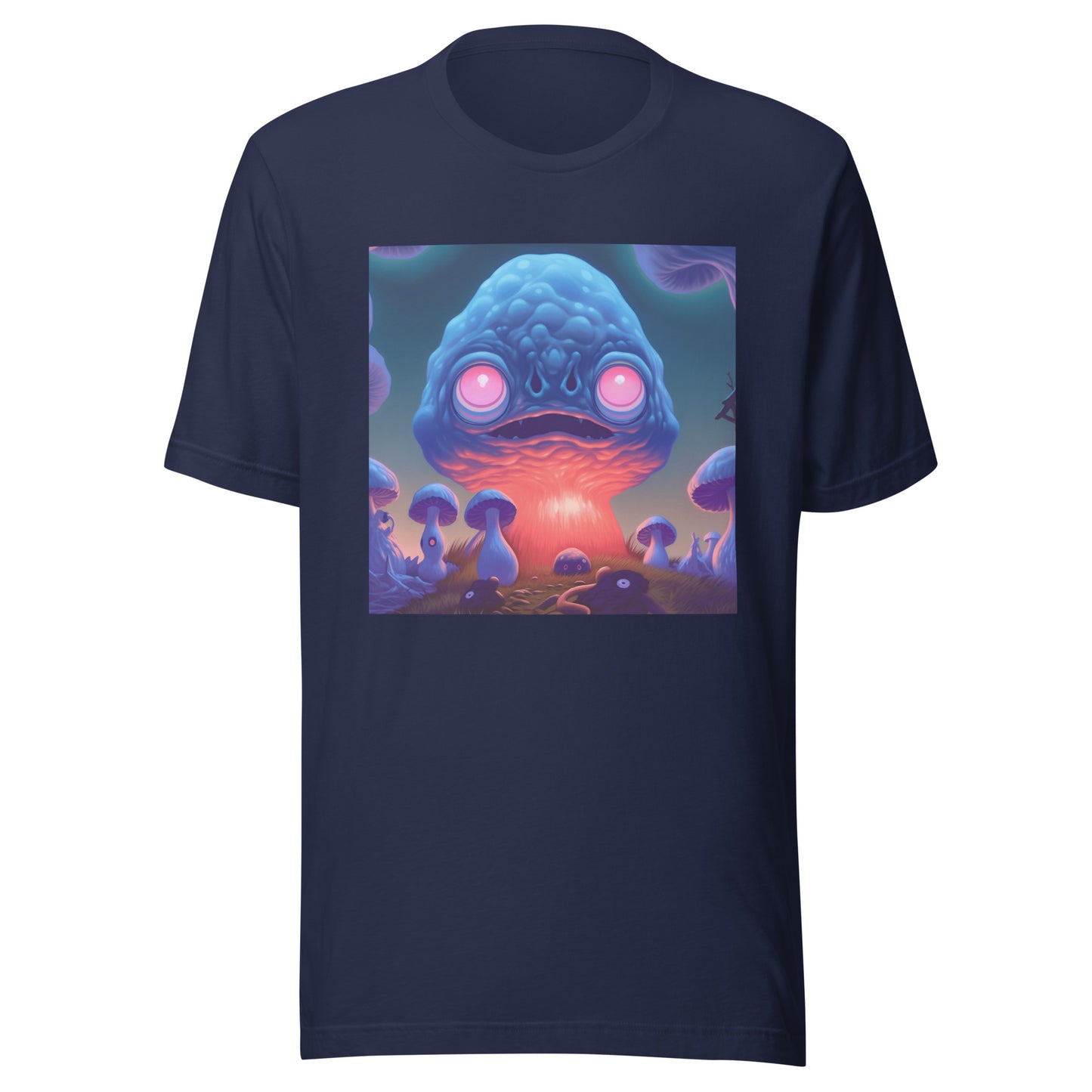 Shroom UV Yokai Trippy Psyche Alien Unisex Tee