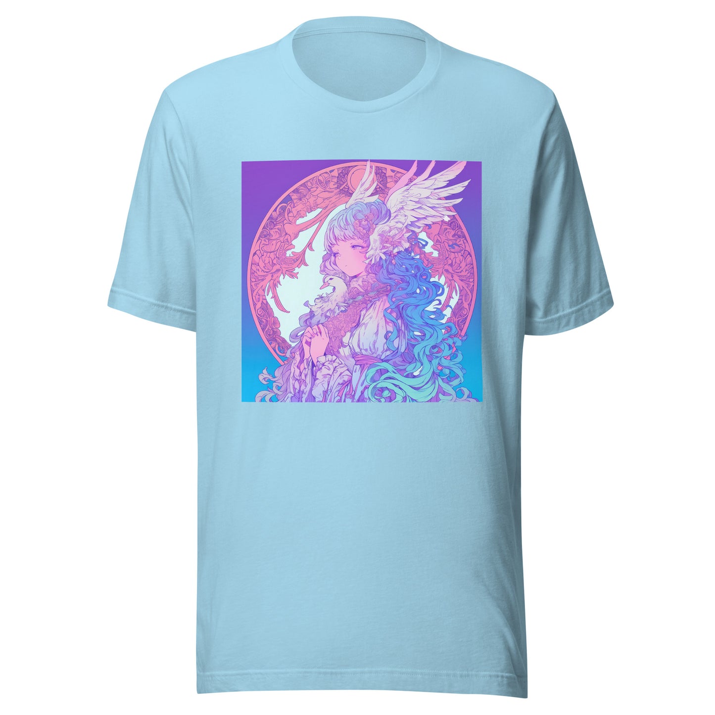Avant Pastel Pink Blue Goose Goddess anime Unisex Tee