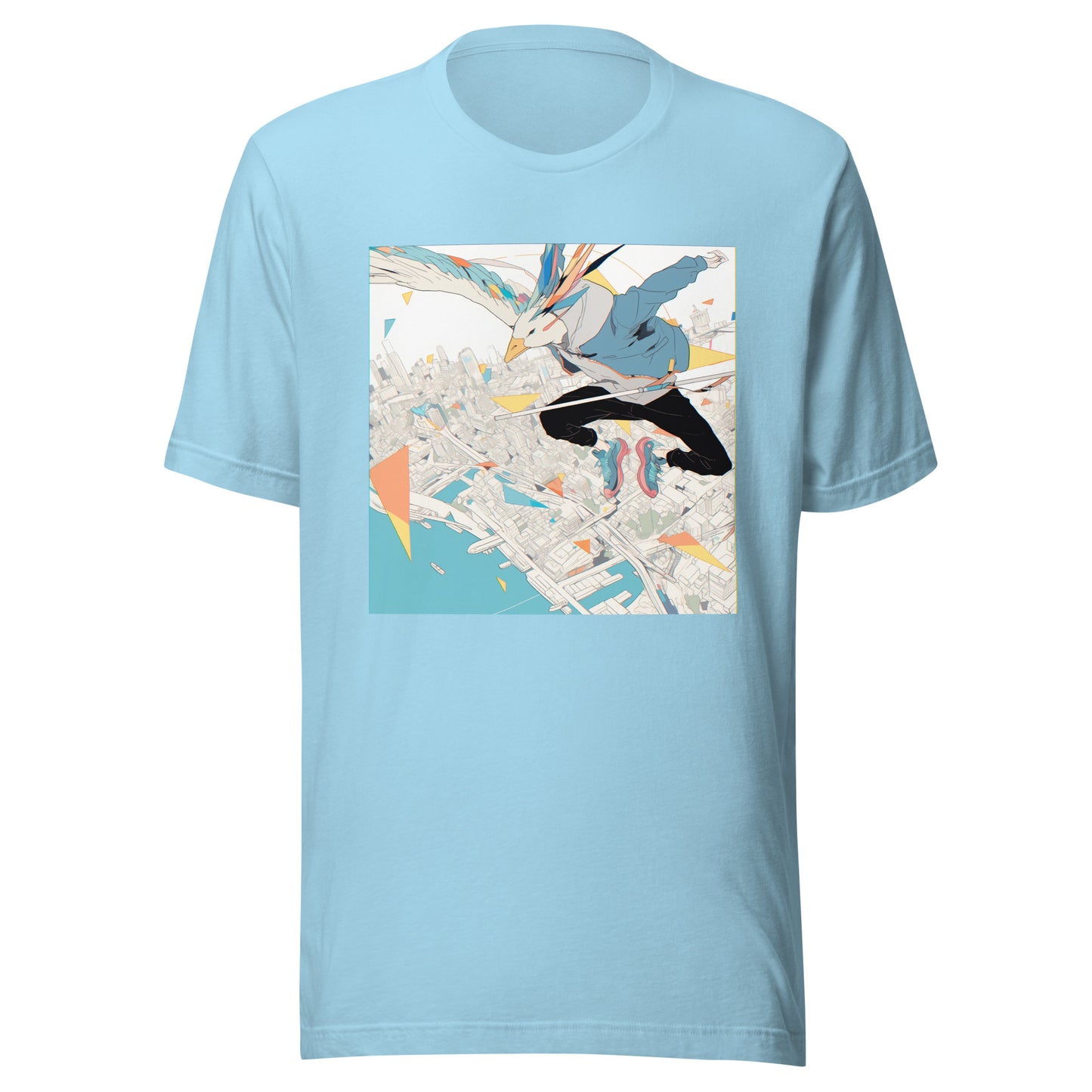 Goose Parkor Anime man Sneakers Pastel Fractals Unisex Tee