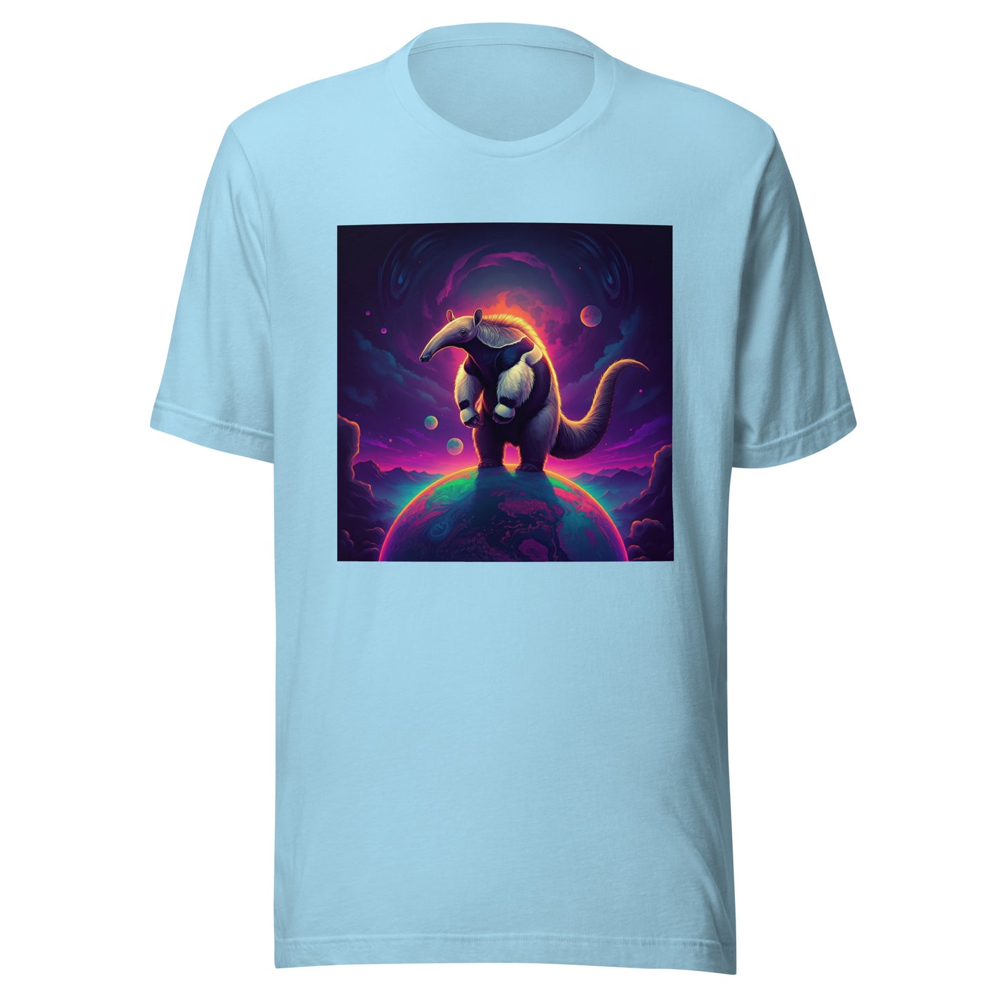 Galactic Space Anteater UV Festival Glow Unisex Tee