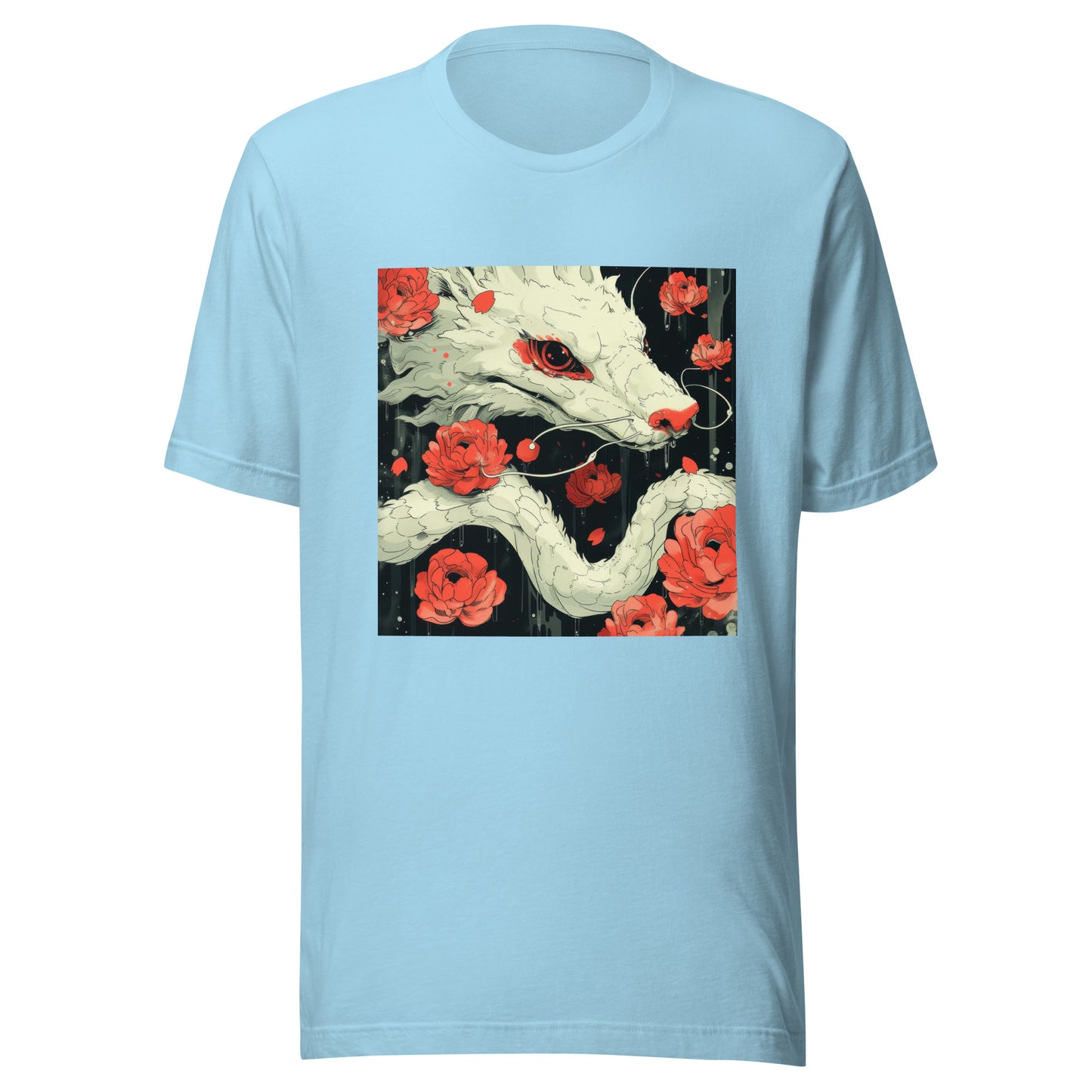 Floral Wolf Japan Unisex Tee