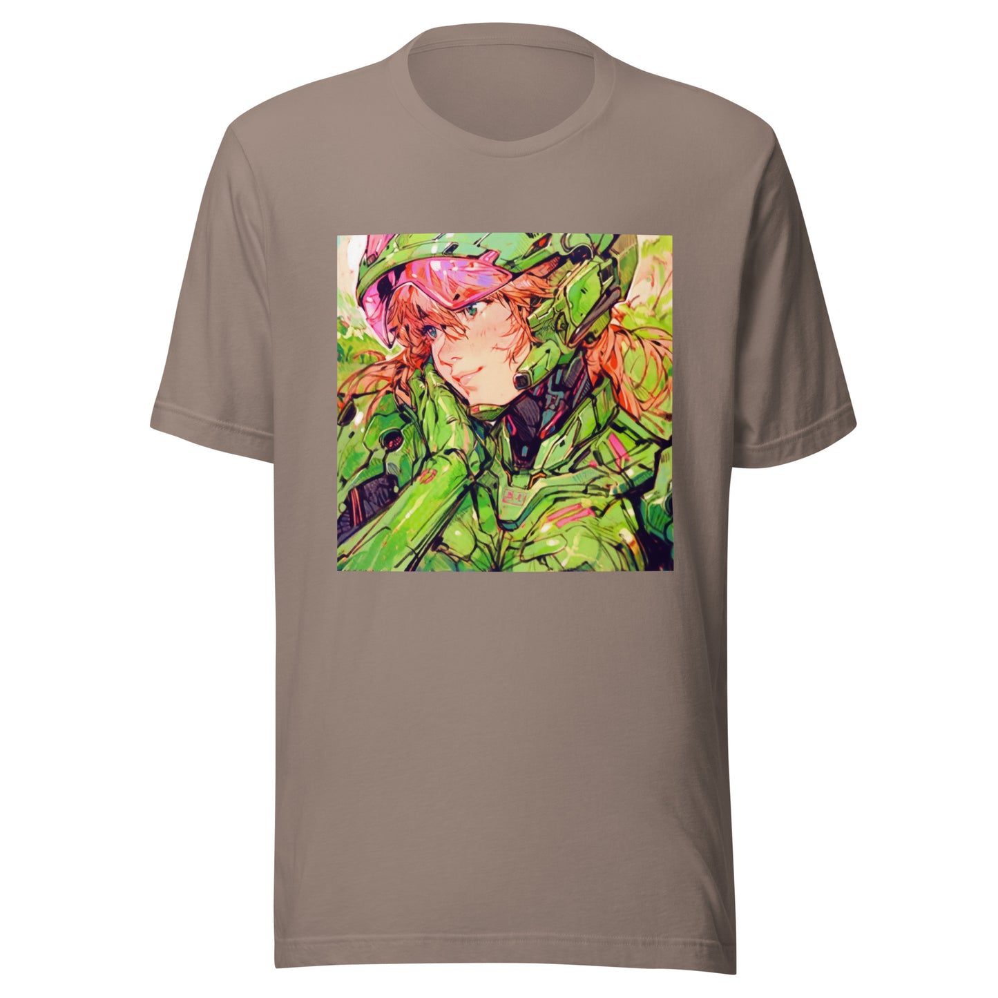 Lime Anime Pink Fractal Avant Girl Mecha Unisex Tee