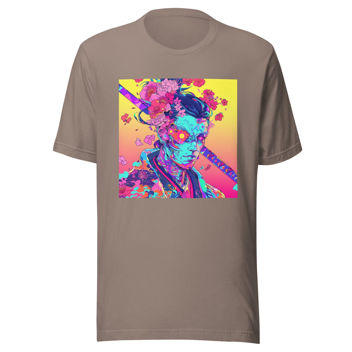 Avant Ombre Floral Samurai Cherry Blossoms Unisex Tee