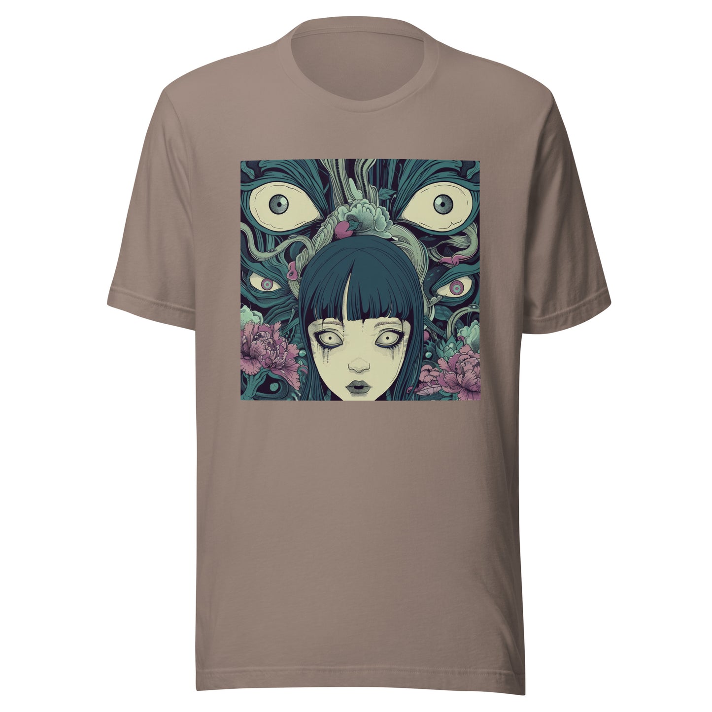 Octo eye Blue Yokai Horror Girl Unisex Tee