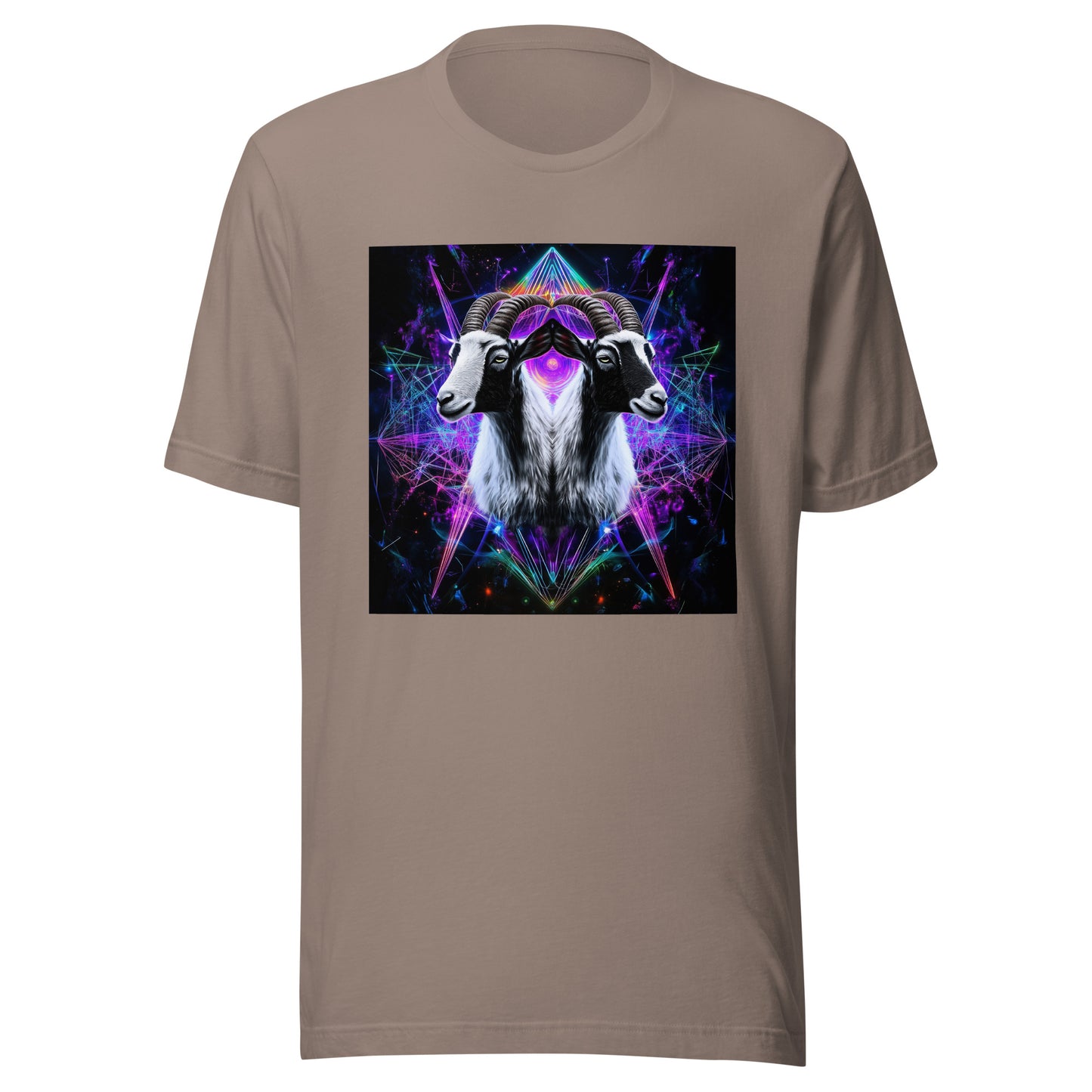 Goat Sacred Geometry Fractal Unisex Tee