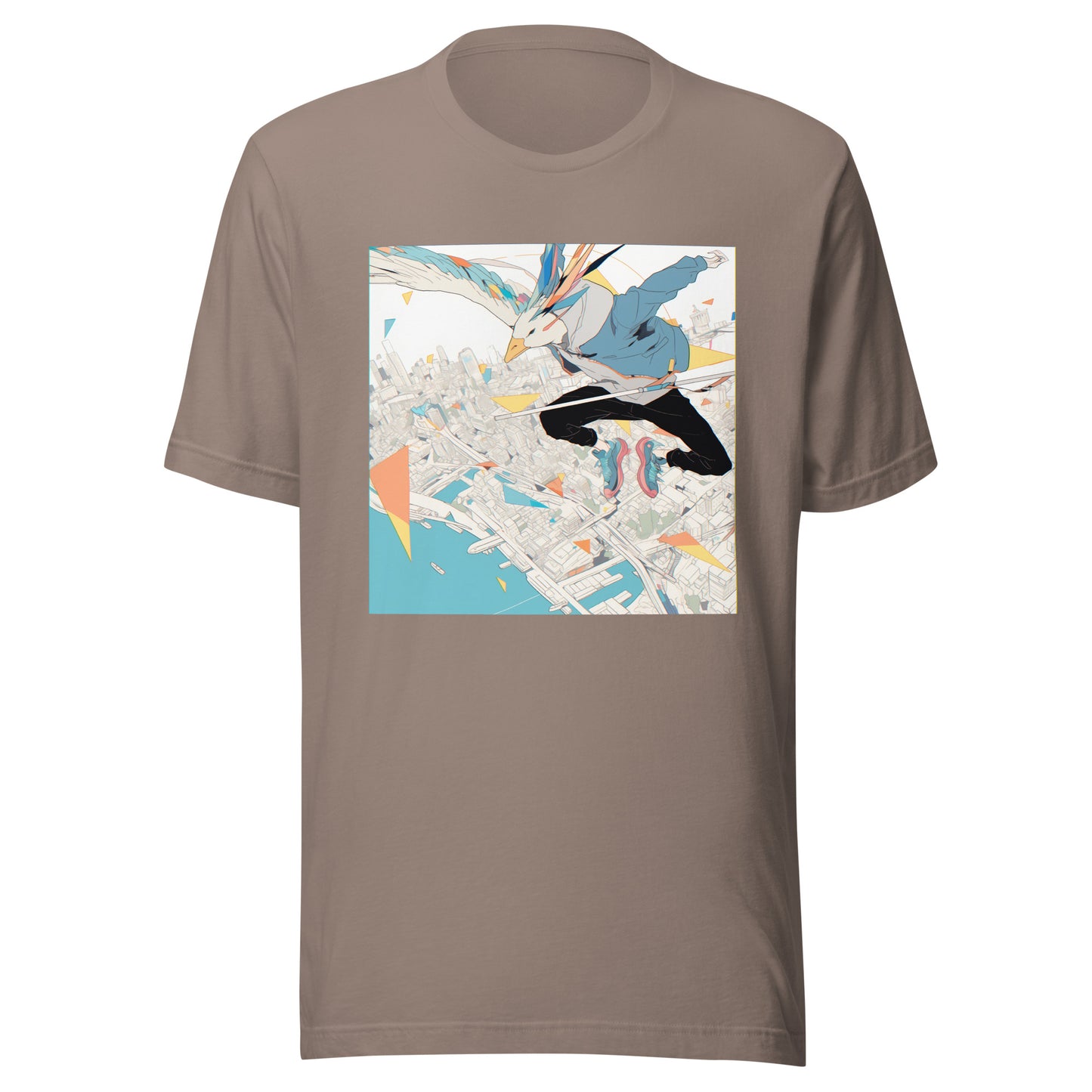 Goose Parkor Anime man Sneakers Pastel Fractals Unisex Tee