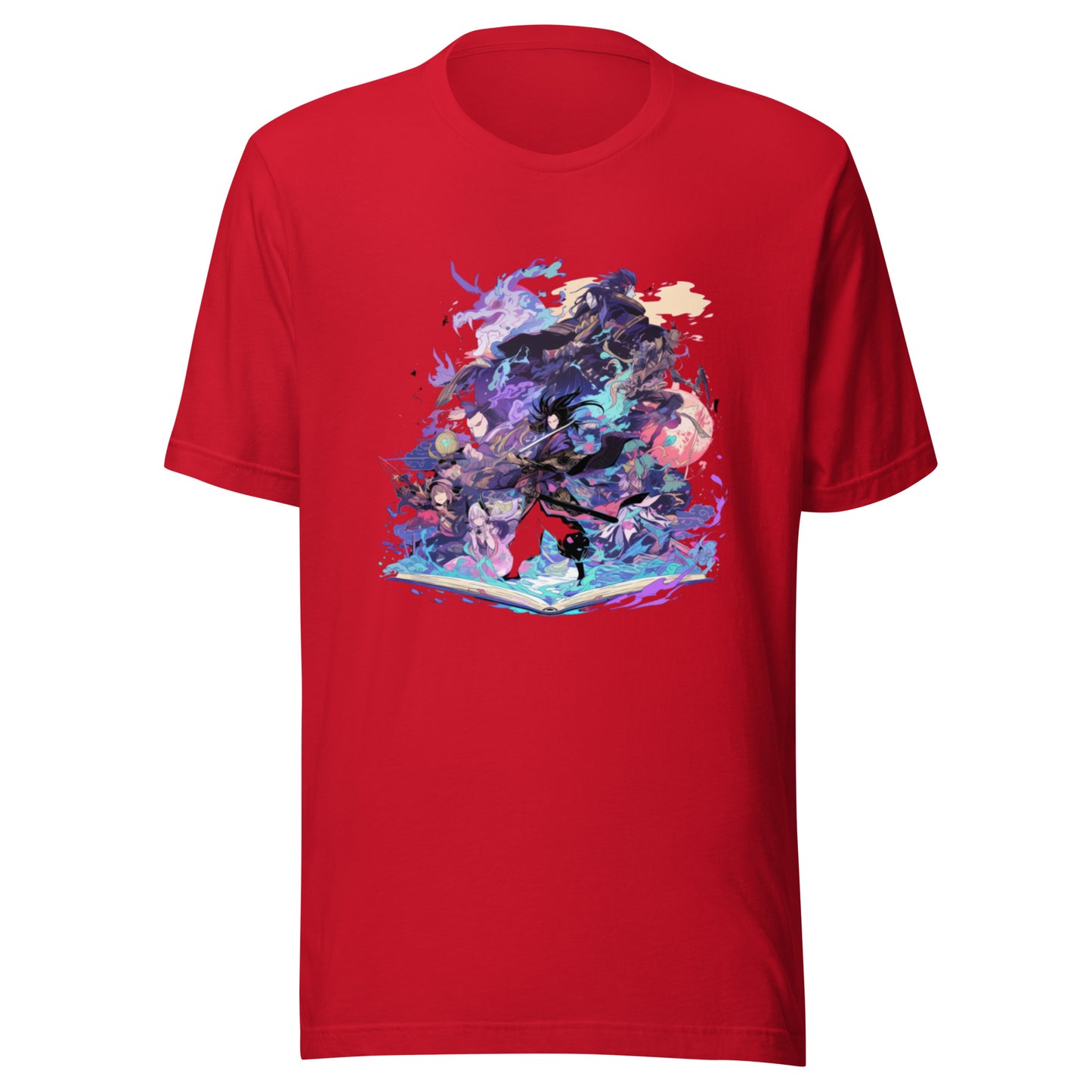 Yokai Scroll Samurai Book Man Unisex Tee