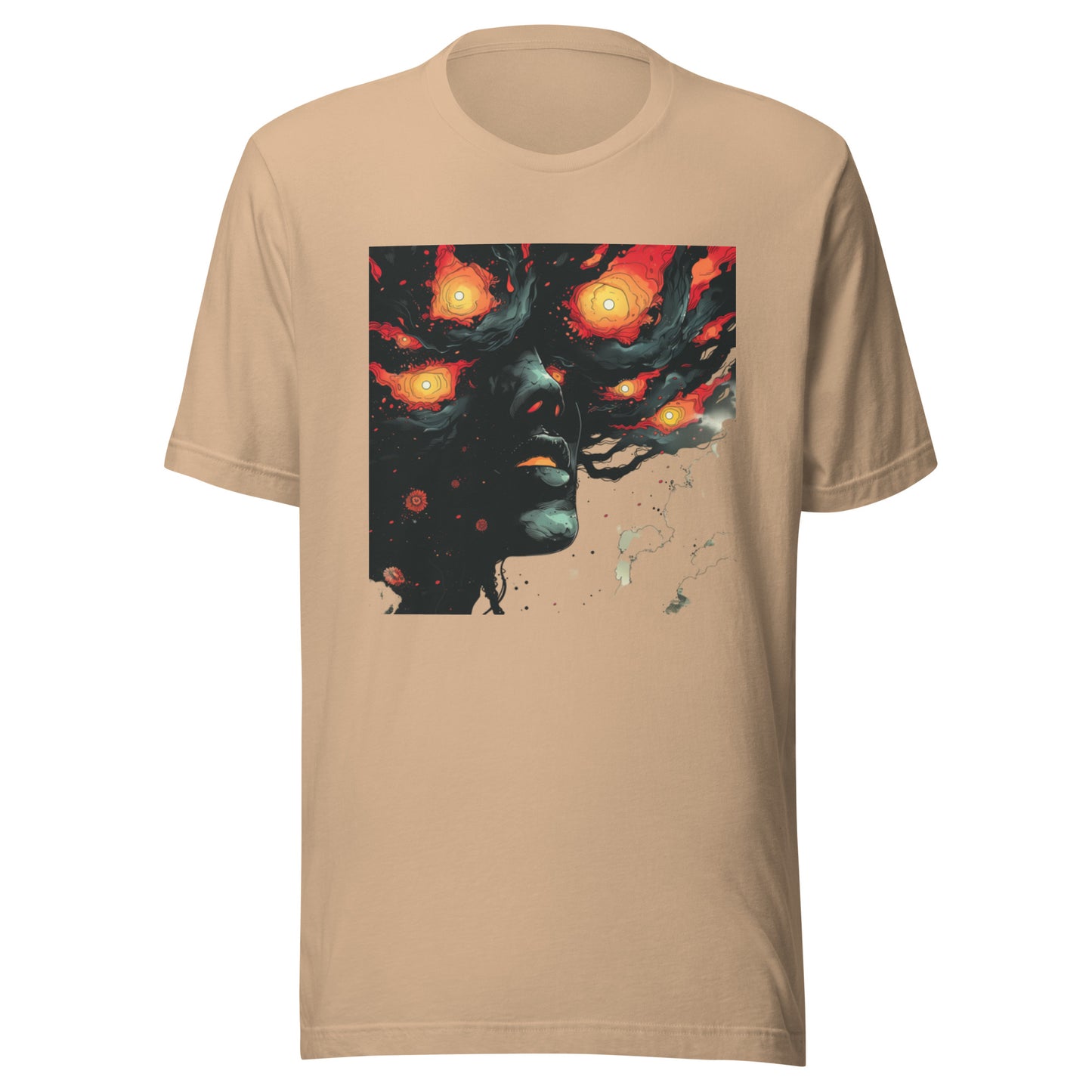 Galactic storm Eye Brain face Unisex Tee