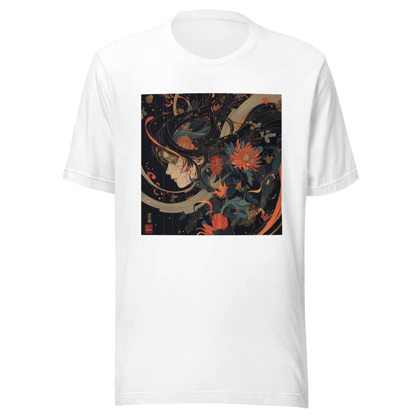 Avant Floral Motion Girl left Profile Unisex Tee