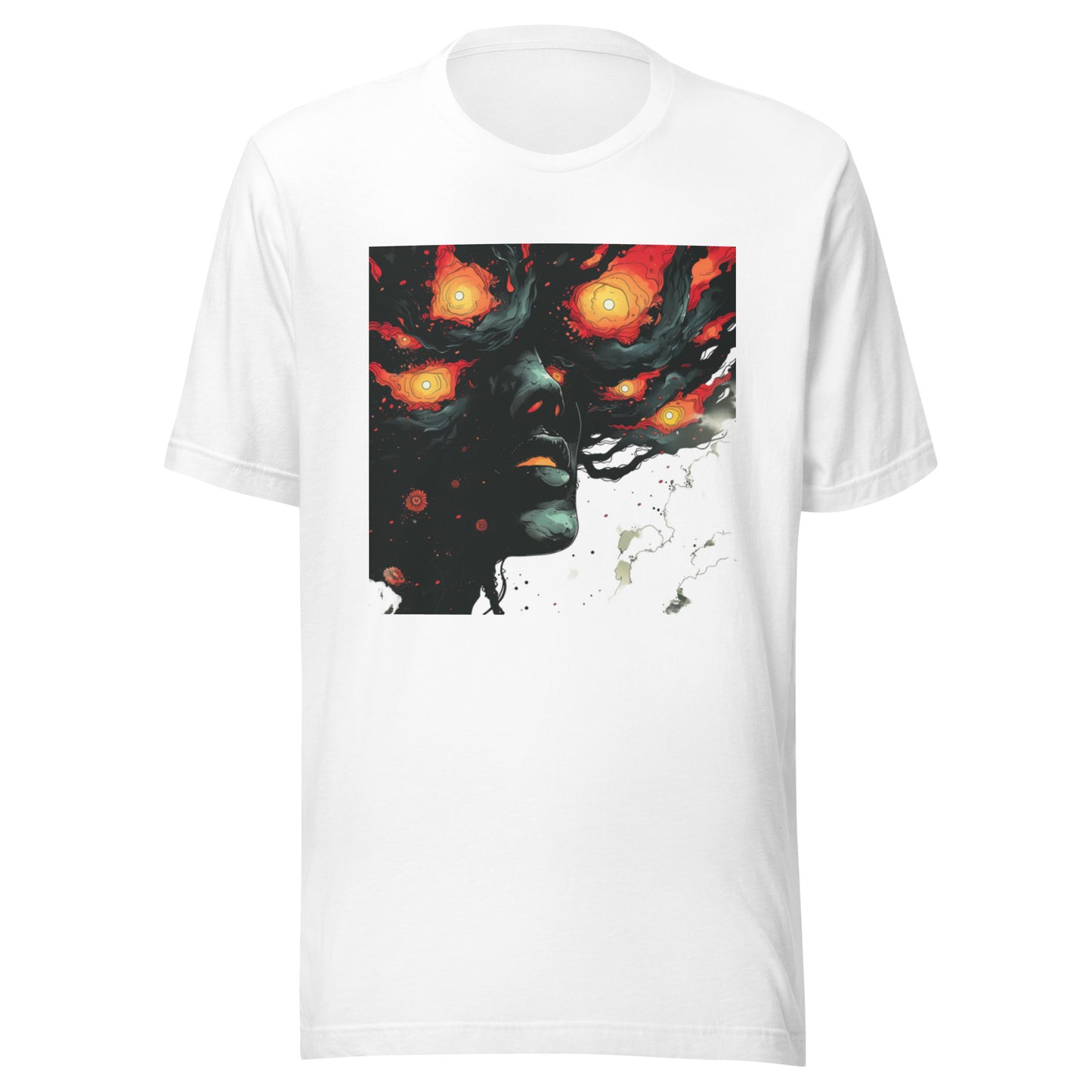 Galactic storm Eye Brain face Unisex Tee