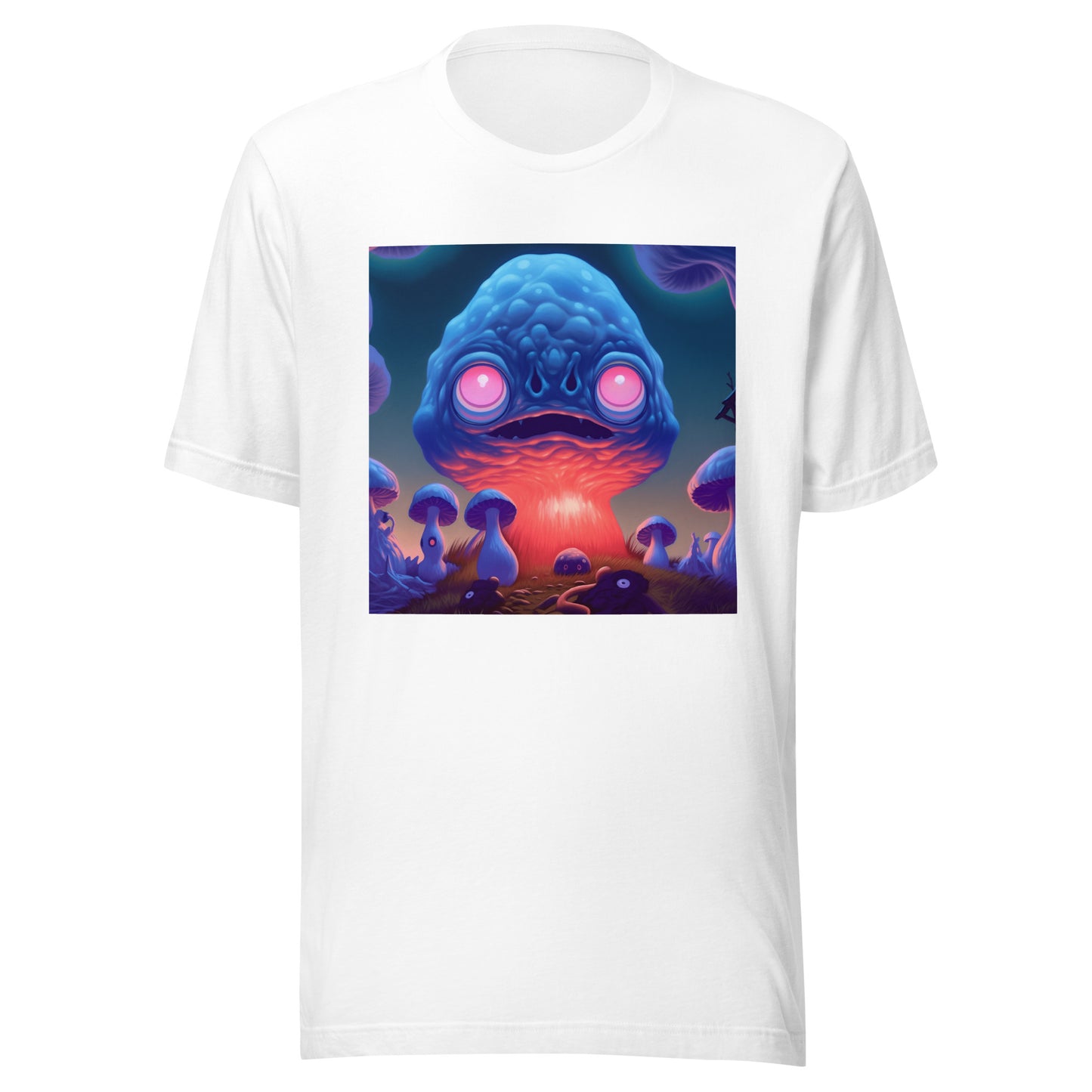 Shroom UV Yokai Trippy Psyche Alien Unisex Tee