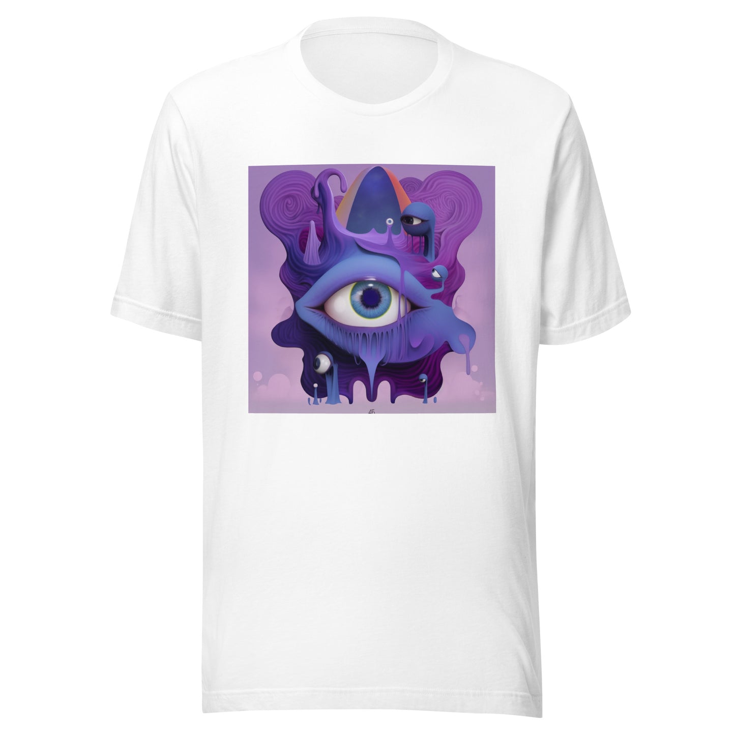 Purple Wierdcore eyedrip Picas Abstract Unisex Tee