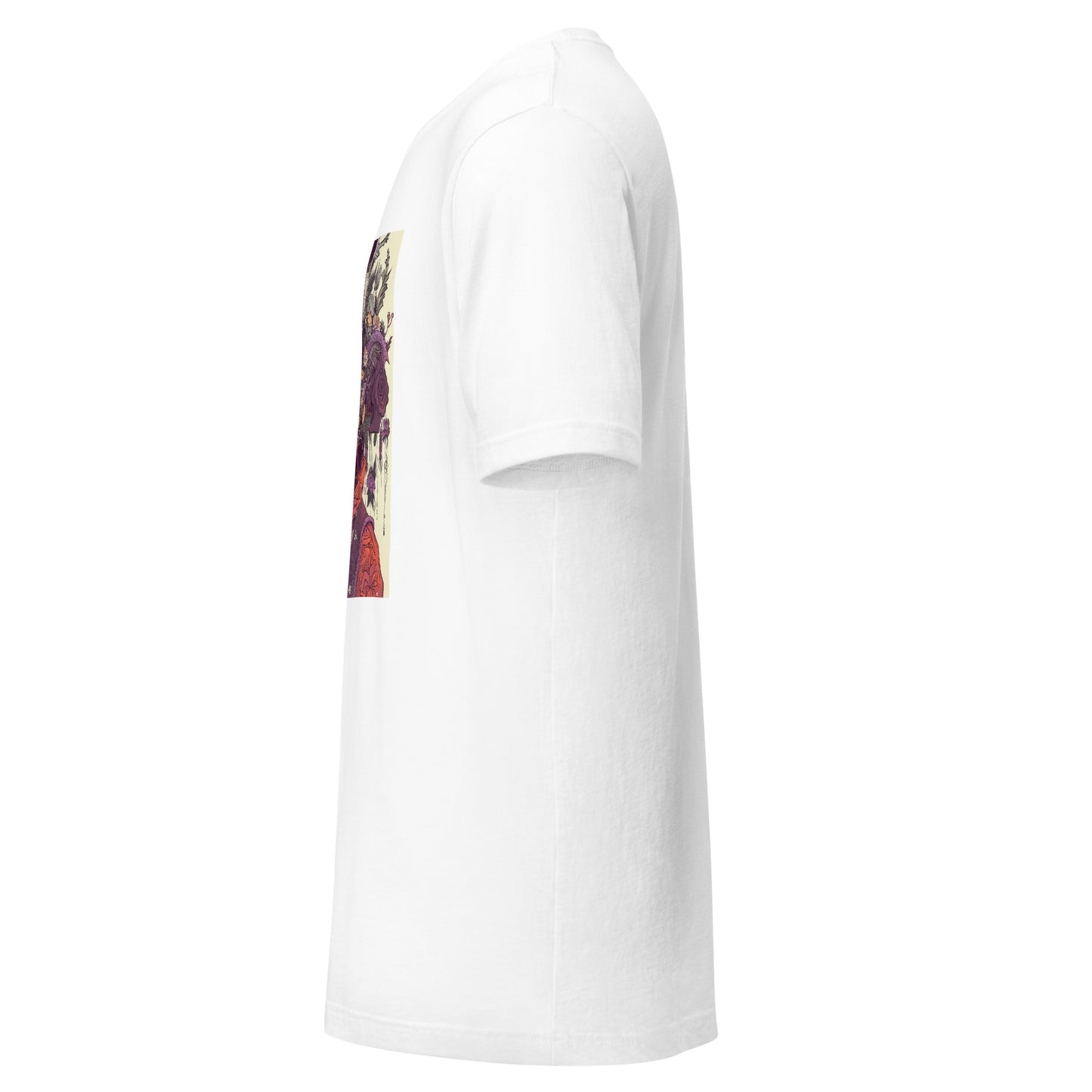 Skull Floral Sepia Warrior Tattoo Unisex Tee
